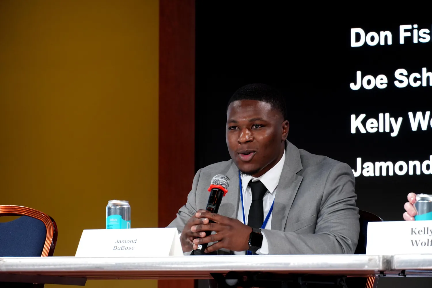 Jamond DuBose speaking on a panel at the SINC Conference